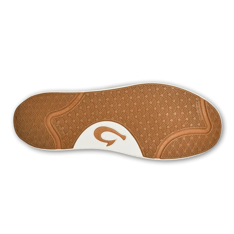 OluKai Men's Lae'ahi Li'Ili Leather Sneakers- Dark Java