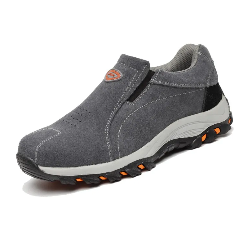 Suede Leather Slip-On Safety Shoes (JB-515)